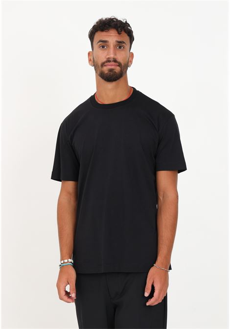 Solid color men's black T-shirt IM BRIAN | TS2720009